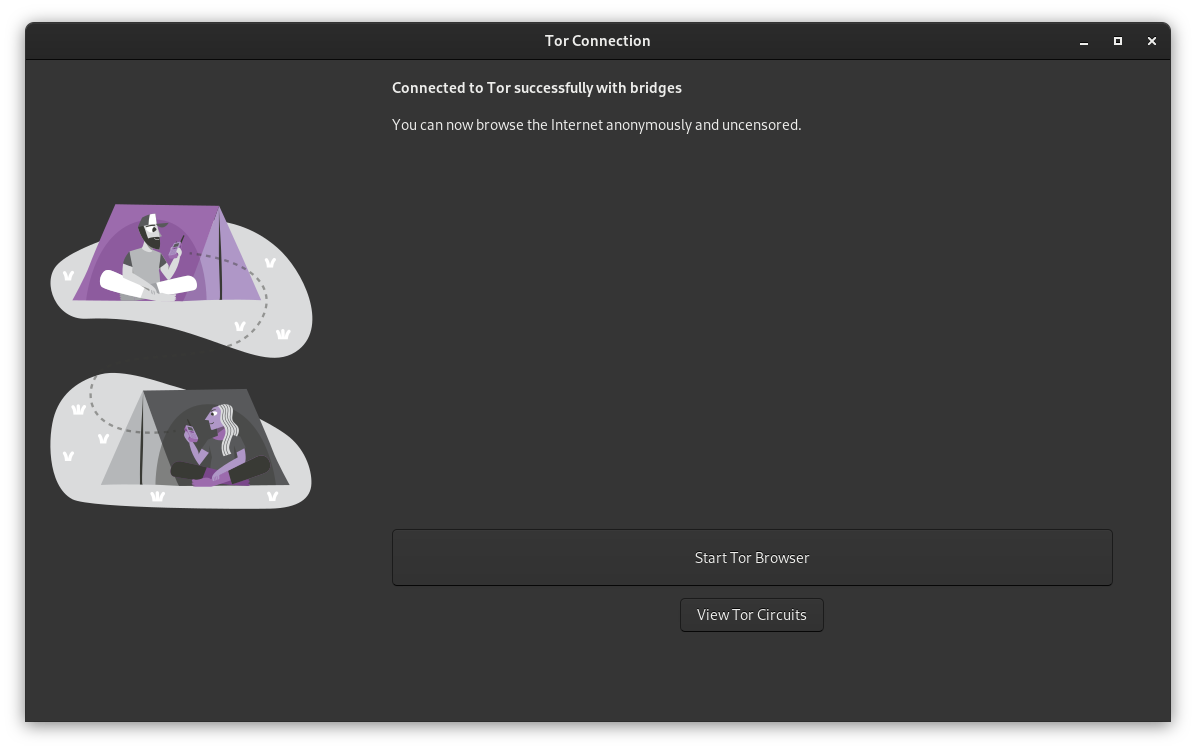 Succefull Connection with Tor